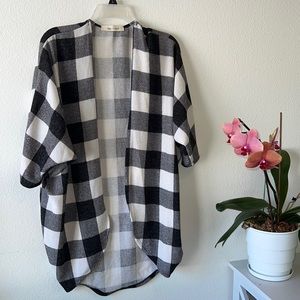 Lime & Chili buffalo print shrug size med